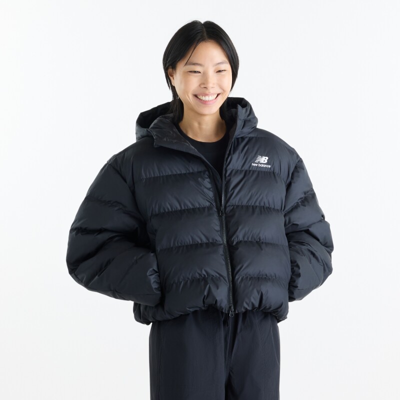 Campera New Balance de Dama - Boston - WJ62V5SNBK BLACK