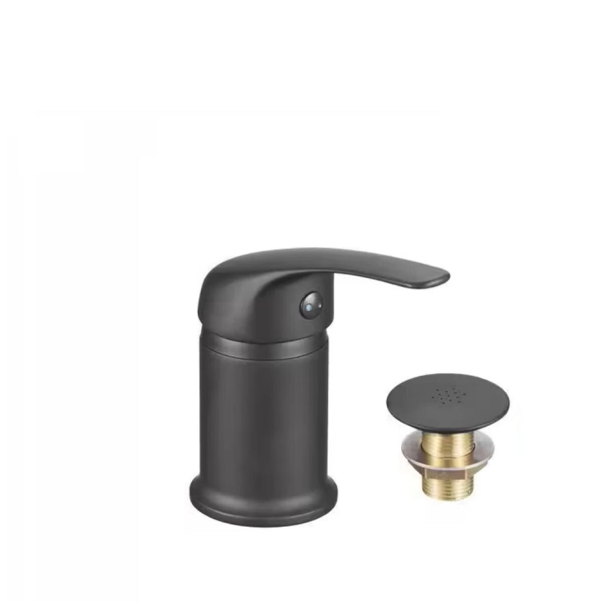 Grifería De Bidet Monocomando Sin Transferencia Capri Negro Mate 