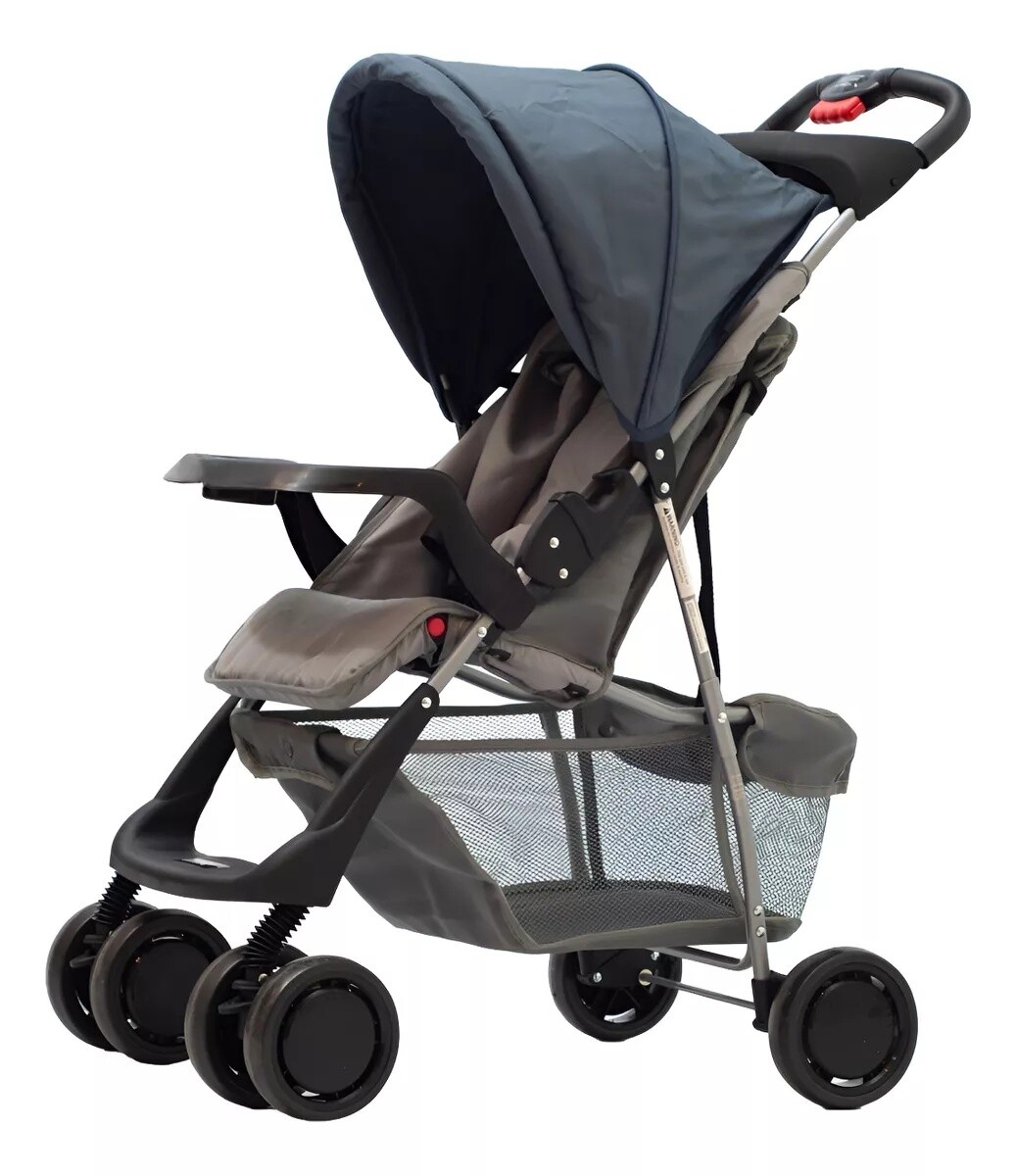 Cochecito de Paseo Convertible En Cuna Con Capota - Tinok - Gris Oscuro 
