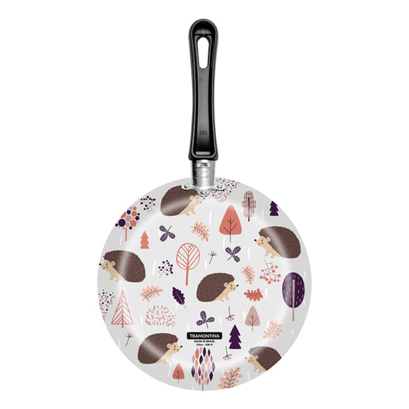 Sartén 24 cm blanco con dibújos, línea VIVACOR -TRAMONTINA TR5501