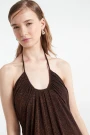 VESTIDO LARGO Cobre