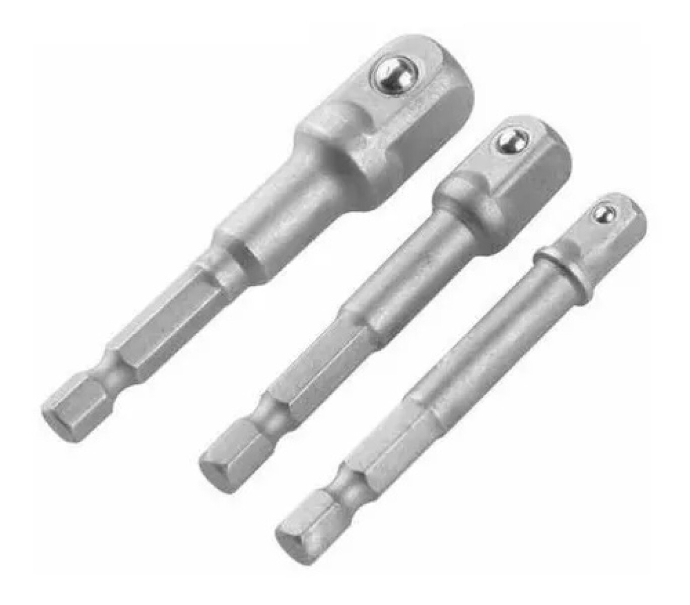 TOLSEN JUEGO ADAPTADOR 3 PIEZAS 1/4 x 65MM - 3/8 x 65 MM - 1 