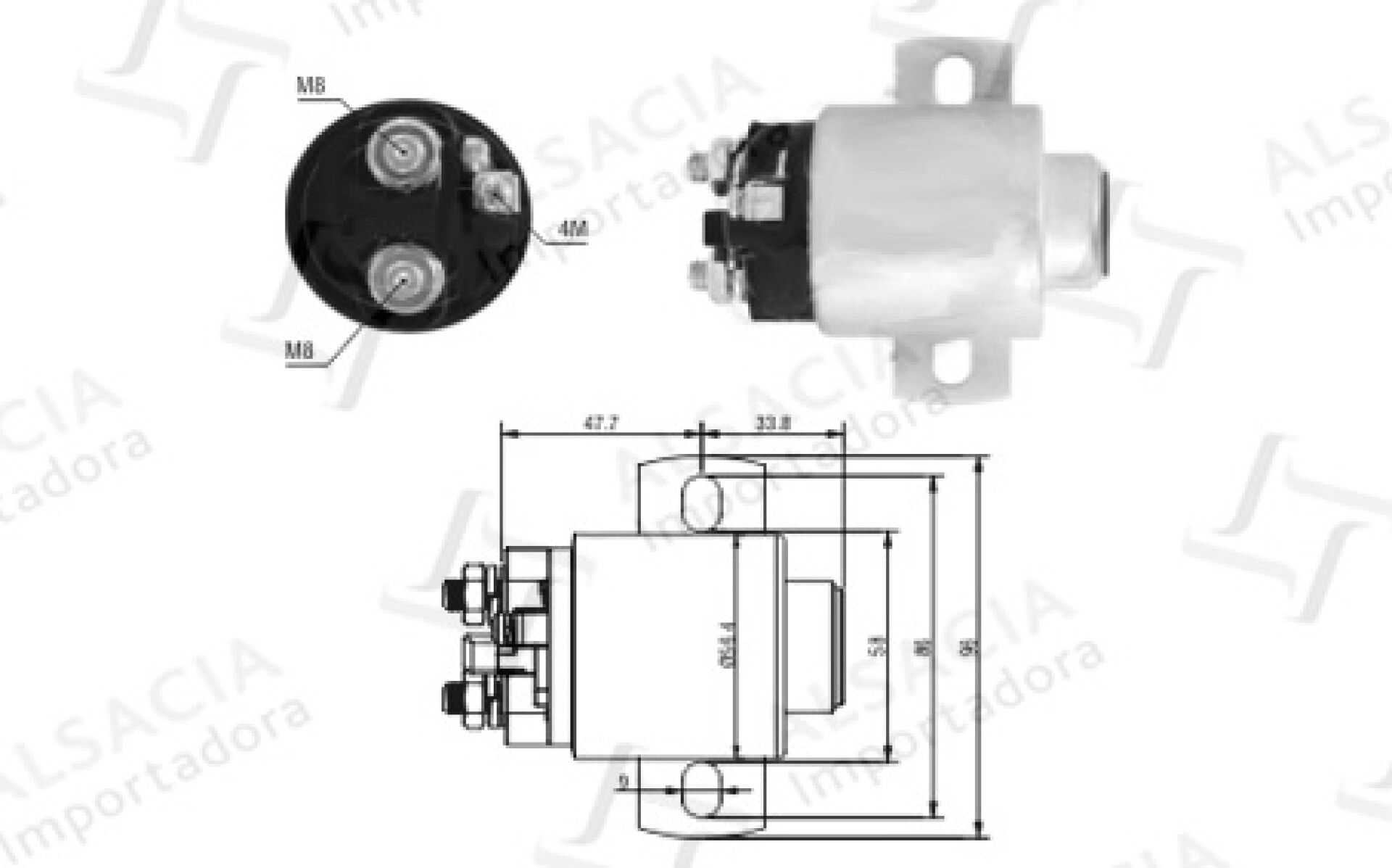 AUTOMATICO DE ARRANQUE - AUXILIAR FORD VW TRUCK 24V ZM 
