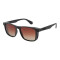 Lentes de sol De Tr90 Cuadrado Flap Gradiente Marón/Marrón