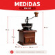Molinillo manual de café en madera MARRON