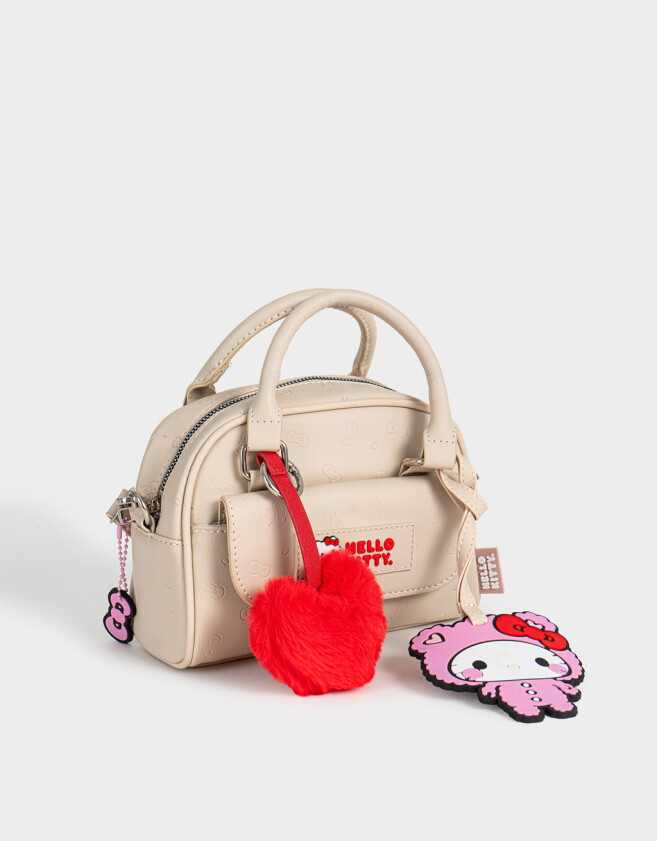 Bandoleras Bandolera Solapa Hello Kitty Kawaii - Blanco Crudo