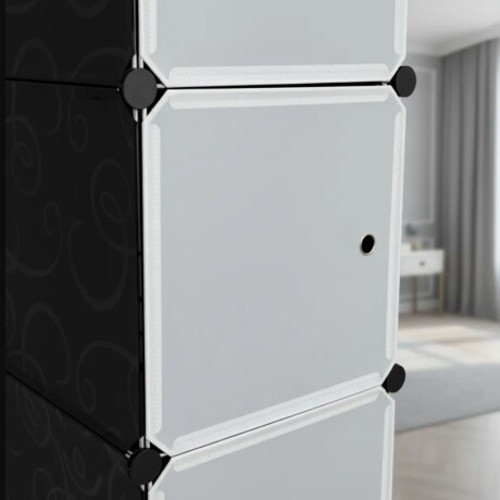 Armario Plástico Lumax 15 Puertas Desmontable Portátil Blanco