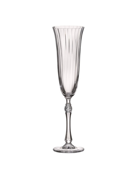 SET 6 COPA CHAMPAGNE 190ML PARUS WATERFALL BOHEMIA SET 6 COPA CHAMPAGNE 190ML PARUS WATERFALL BOHEMIA