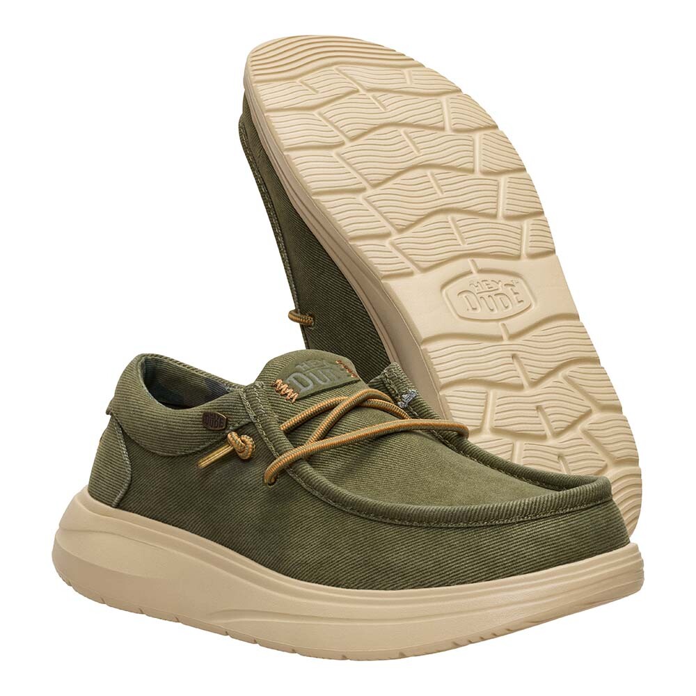 Wally COMF Worn Twill Hombre Burnt Olive/Boulder Tan