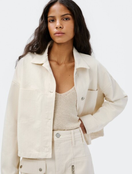 CHAQUETA FEM BEIGE