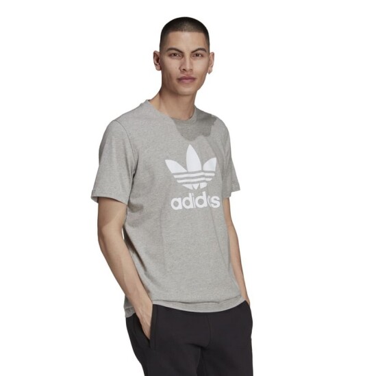 Remera Adidas Trefoil Gris