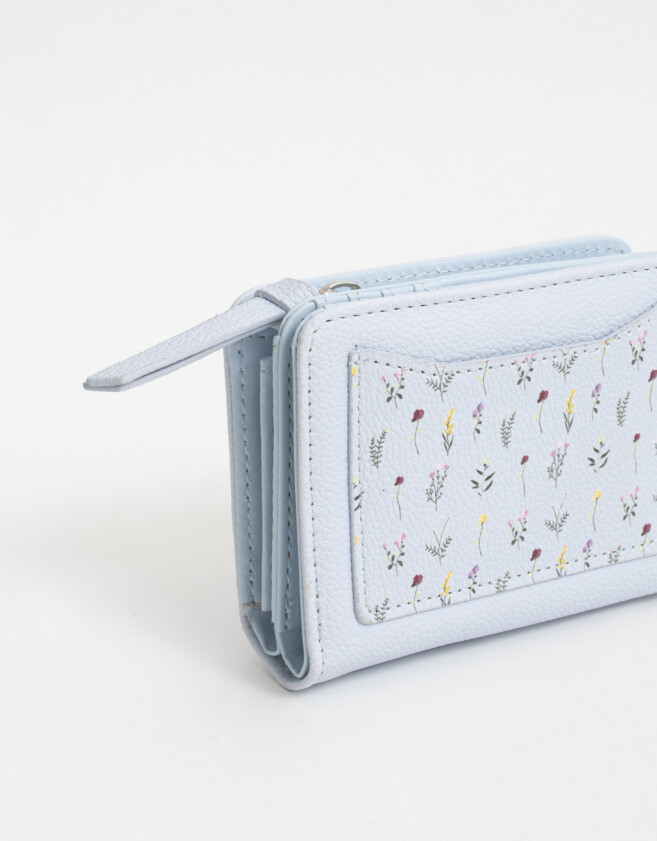 Billetera Billetera Cuerina Celeste - Azul Celeste