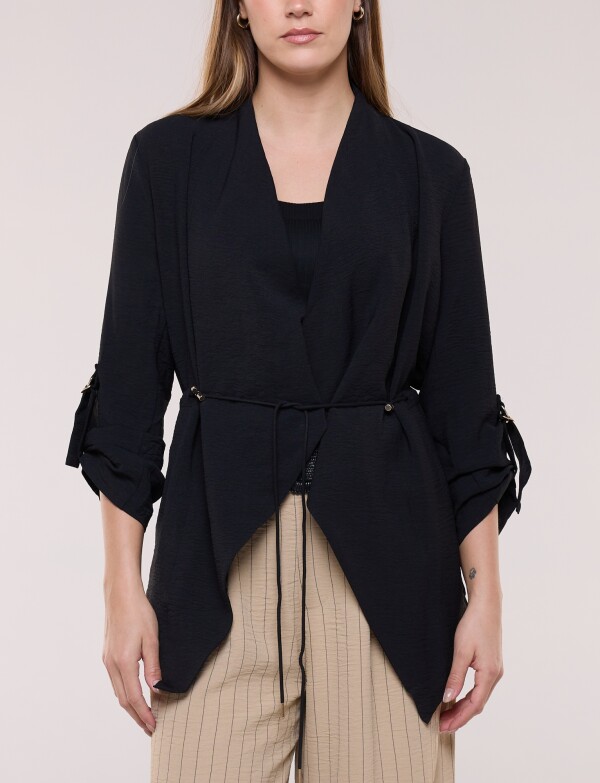 Chaqueta Cintura Ajustable NEGRO