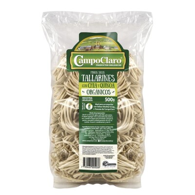 Tallarines De Chía Y Quinoa Campo Claro 500g Tallarines Chia Y Quinoa 500g