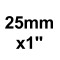 Adaptador de compresión M 25mm x 1"