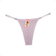 Tanga Colaless Ajustable De Encaje Trasero Lila