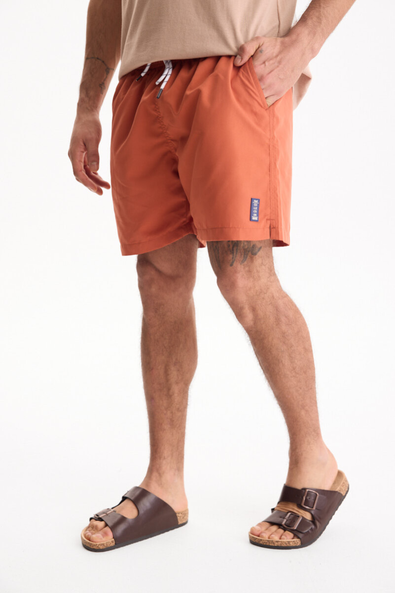Short De Baño Tide - Naranja 