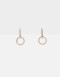 Aros Argollas Strass Argollas Con Cubic - Dorado