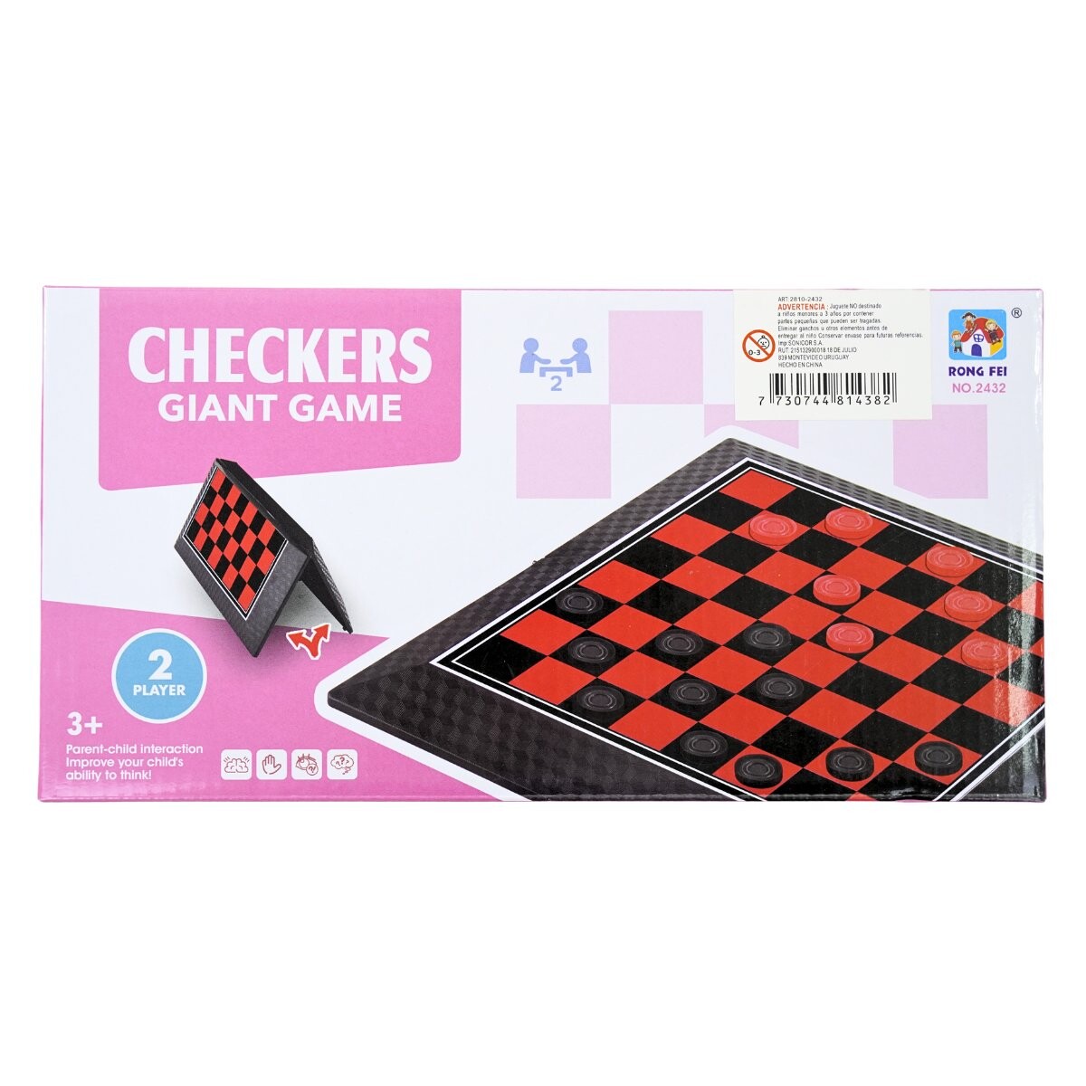 Juego de mesa Damas de plastico 