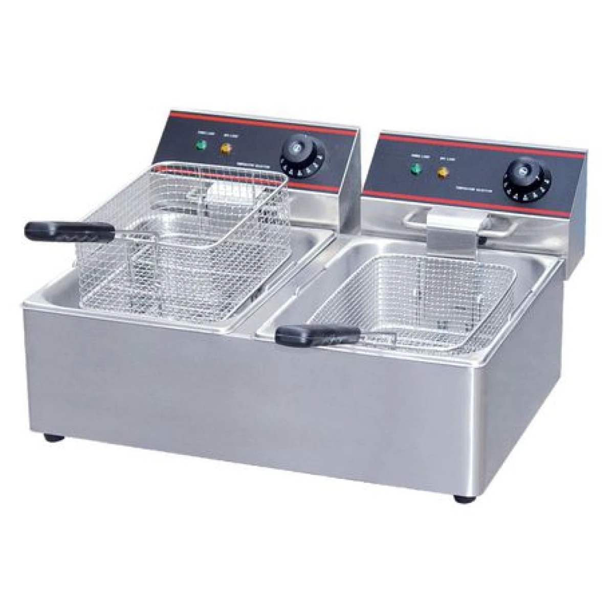Fritador Eléctrico Demet HEF-82A 6L+ 6L 2 Canastos 2 Cubas 