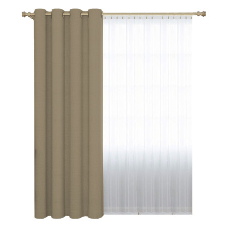 Cortina Blackout 140x230 Cm No Pasa Luz Living Dormitorio Gris Topo