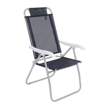 Silla Plegable de Aluminio 4 Posición Gris