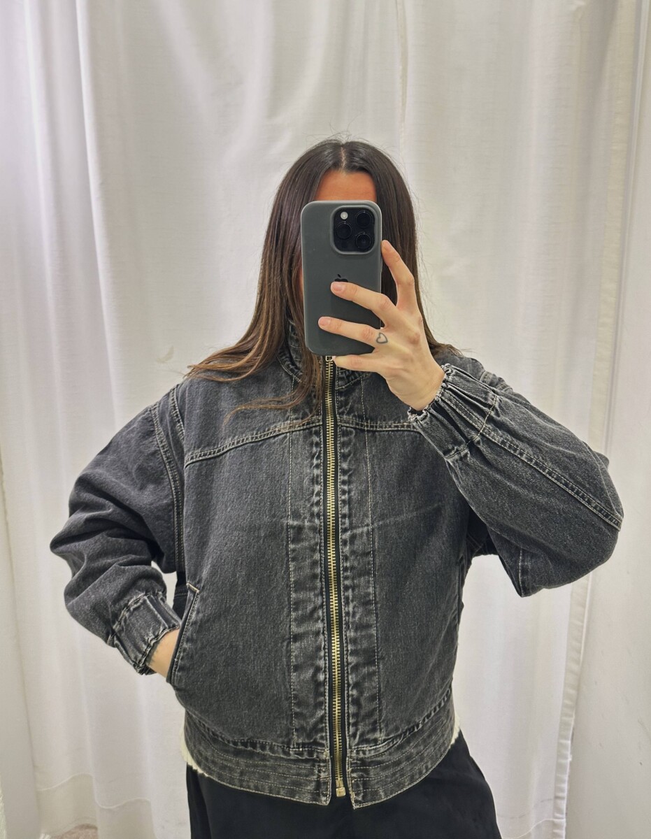 Campera Grunge - Gris 