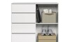 Comoda 1 puerta 4 cajones - Blanco - Linea FIT Comoda 1 puerta 4 cajones - Blanco - Linea FIT