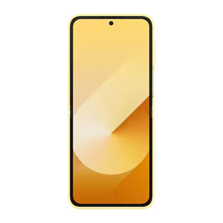 Funda Samsung Silicone Case con Anillo para Galaxy Z Flip6 Yellow