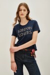 Remera Letter Azul