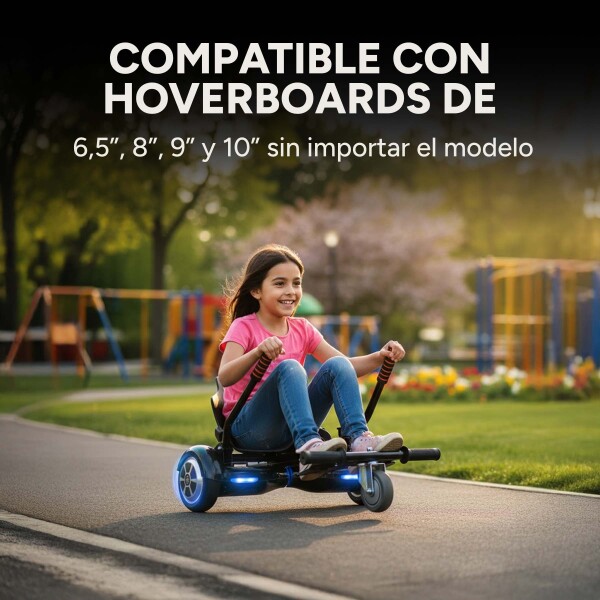 Asiento Para Hoverboard Hovercart Patineta Electrica GoGreen Variante Color Negro