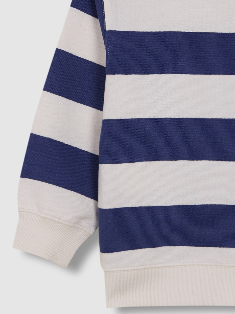 Sudadera De Rayas Blanco