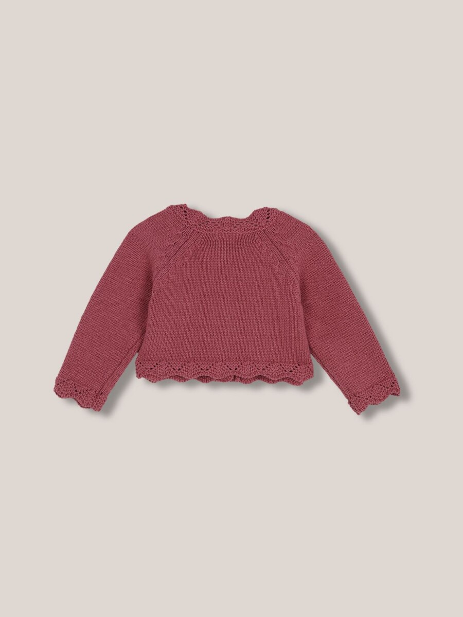 Chaqueta De Punto Berenjena