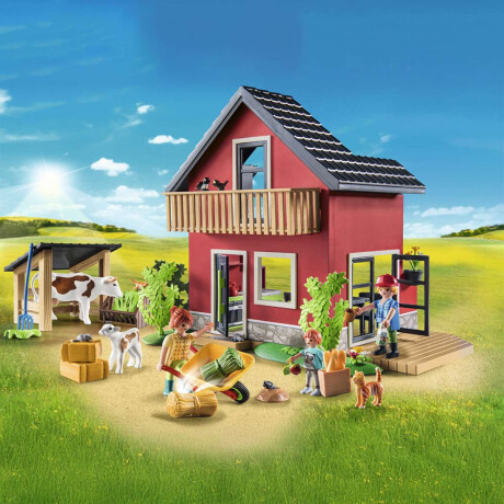 Casa de Campo con Animales de Granja Playmobil 137 Piezas con Figuras