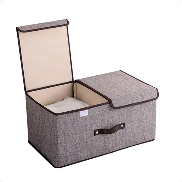 Caja Organizadora Plegable Grande Doble Tapa 28x24x50 Caja Organizadora Plegable Grande Doble Tapa 28x24x50