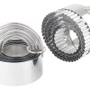 Jgo. de Cortantes borde filo ondas 5 pzas. en acero inox F/DCS-05W Jgo. de Cortantes borde filo ondas 5 pzas. en acero inox F/DCS-05W