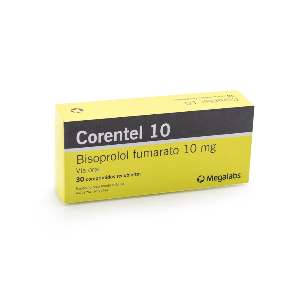CORENTEL 10 MG. CJ X 30 COMP. REC.