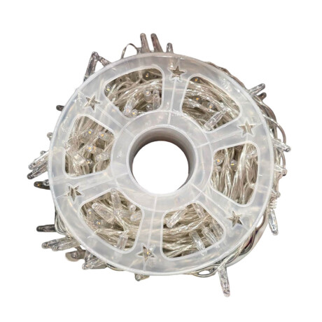 Guía Luces Navideñas 30mt Luz Led Cálida Exterior Guía Luces Navideñas 30mt Luz Led Cálida Exterior