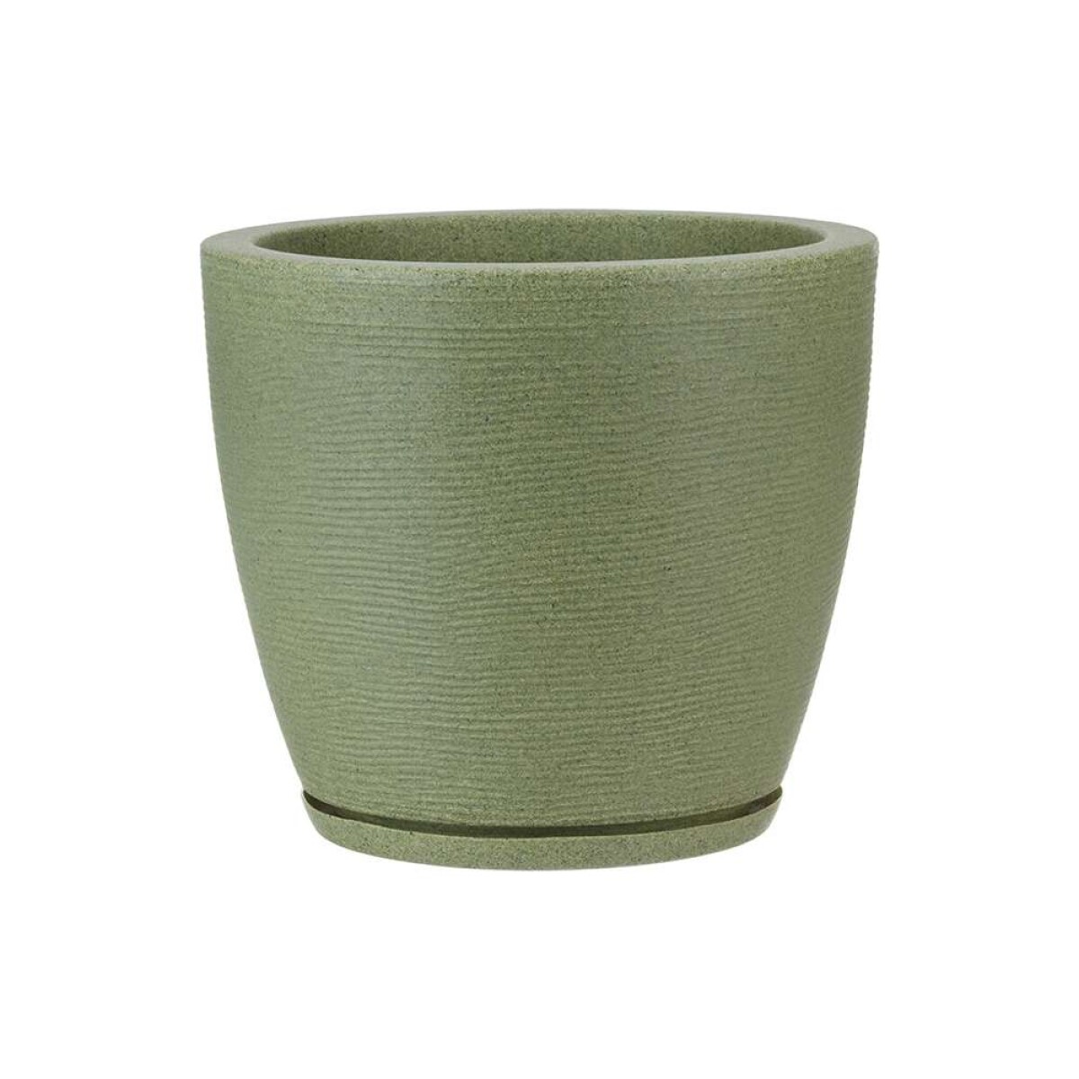 Maceta Amsterda Graphito Efecto Piedra 27X28Cm - Verde 