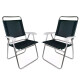 Set X 2 Sillas Master Plus Aluminio NEGRO