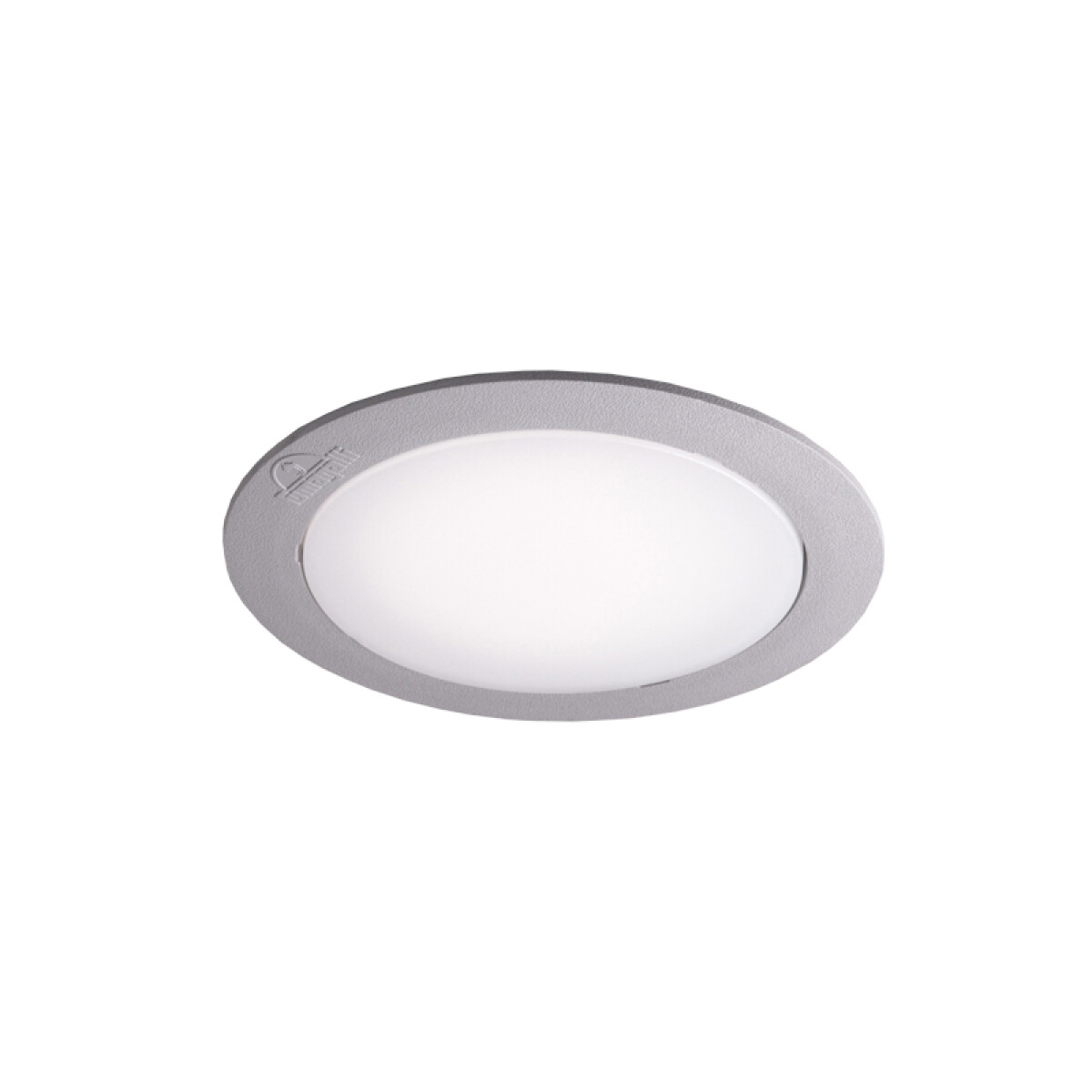 Luminaria embutir para techo gris 10W cálida Ø160mm IP55 - FL0978 