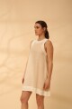 VESTIDO ACAI SHORT SS24 Beige Y Mant