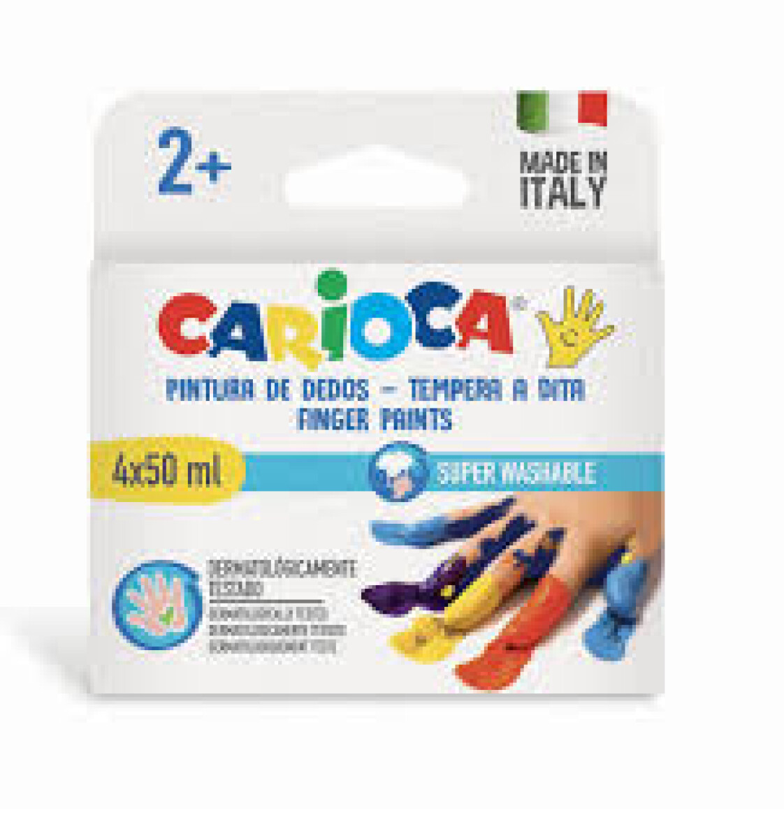 PINTURA DE DEDO X 4 CARIOCA 