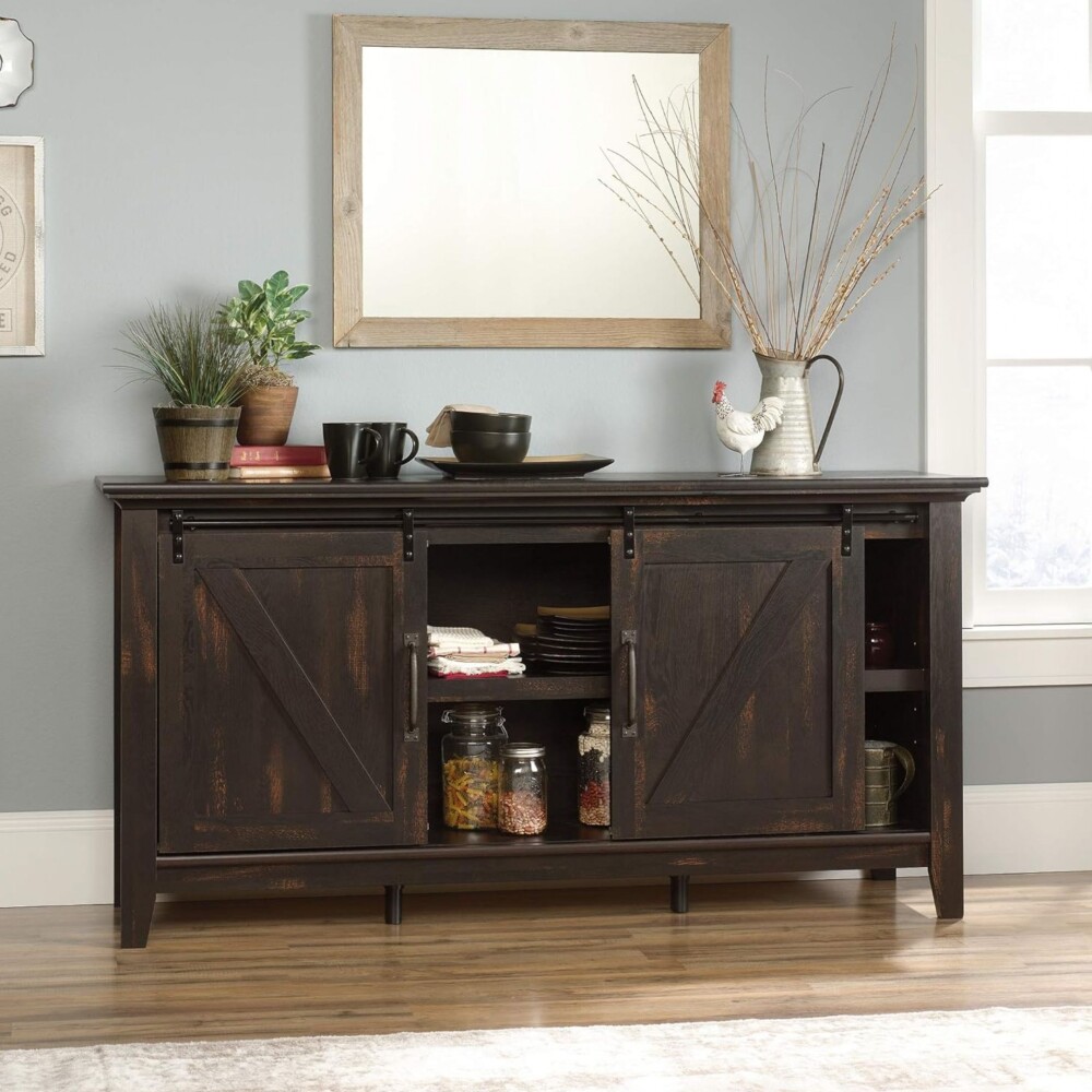 Rack para tv 70" Puertas Corredizas - Sauder - Dakota Pass Rack para tv 70" Puertas Corredizas - Sauder - Dakota Pass