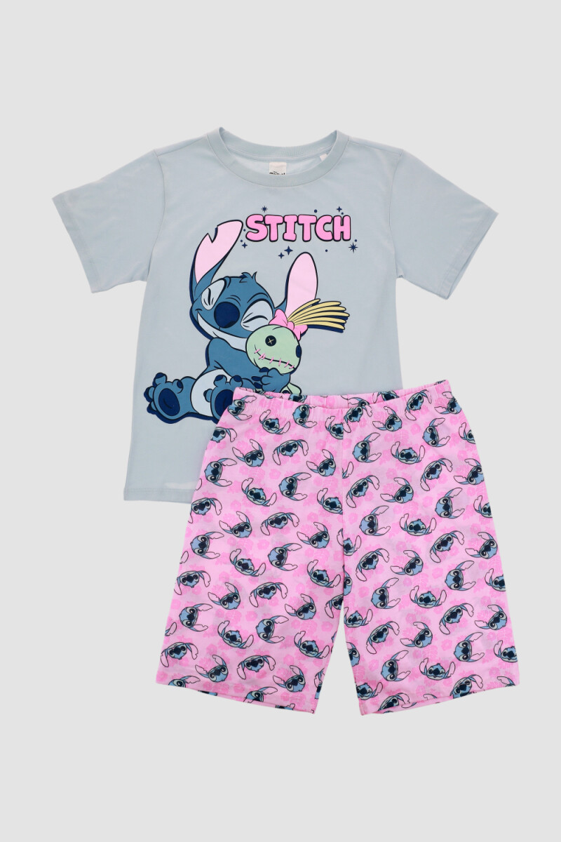 PIJAMA STITCH ZIGZAG AZUL