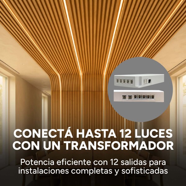 Luz Wpc Luz 1,5m Cálida 3000K+Transformador + Dimmer Pack X8 Luz Wpc Luz 1,5m Cálida 3000K+Transformador + Dimmer Pack X8