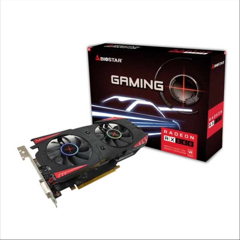 Tarjeta de Video Biostar RX560 4GB Tarjeta de Video Biostar RX560 4GB