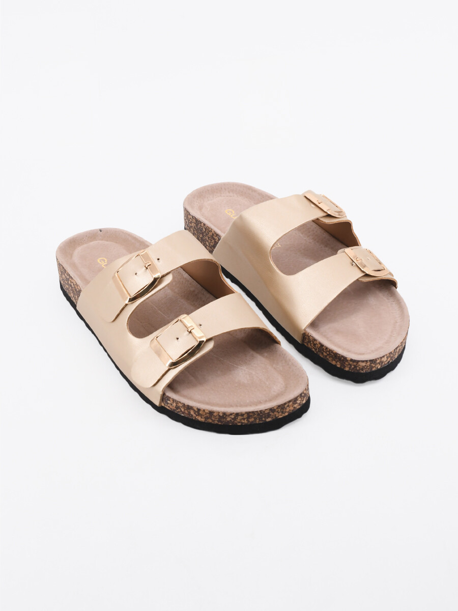 SANDALIA BIRKA - DORADO 