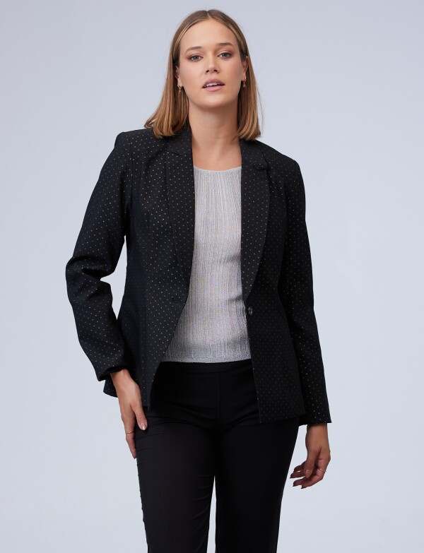 Blazer Lurex NEGRO/PLATEADO