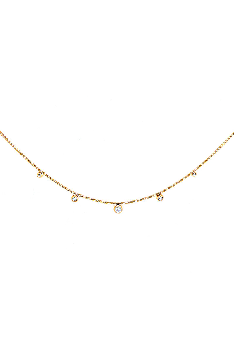Collar Piedritas Oreiro dorado